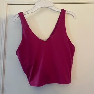 Vibrant Pink Sleeveless workout top